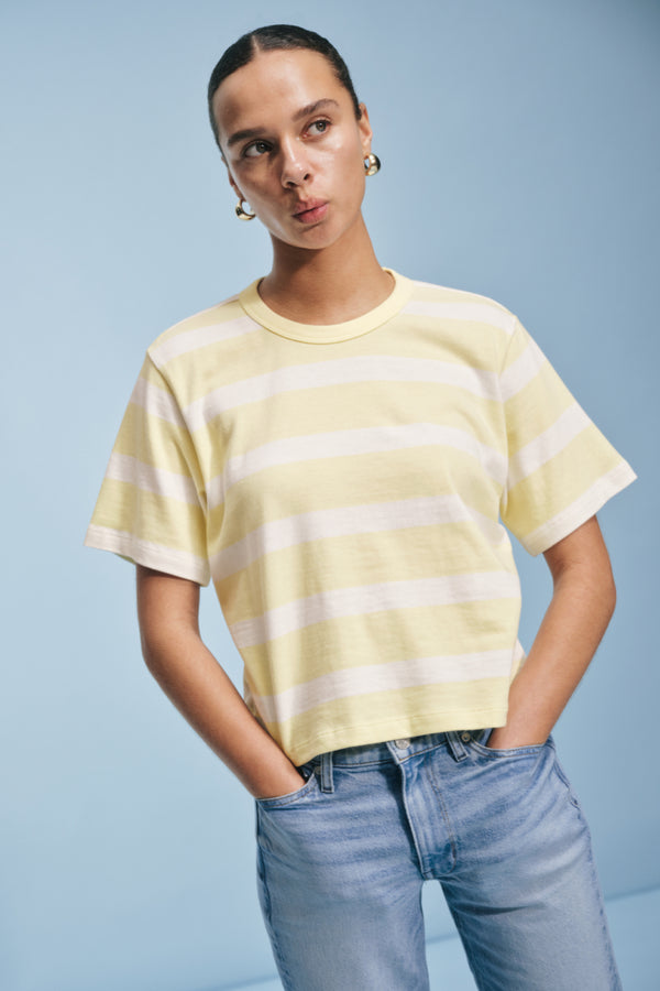 ayr Heavyweight Jersey Knit Boxy Tee - The Practice Tee