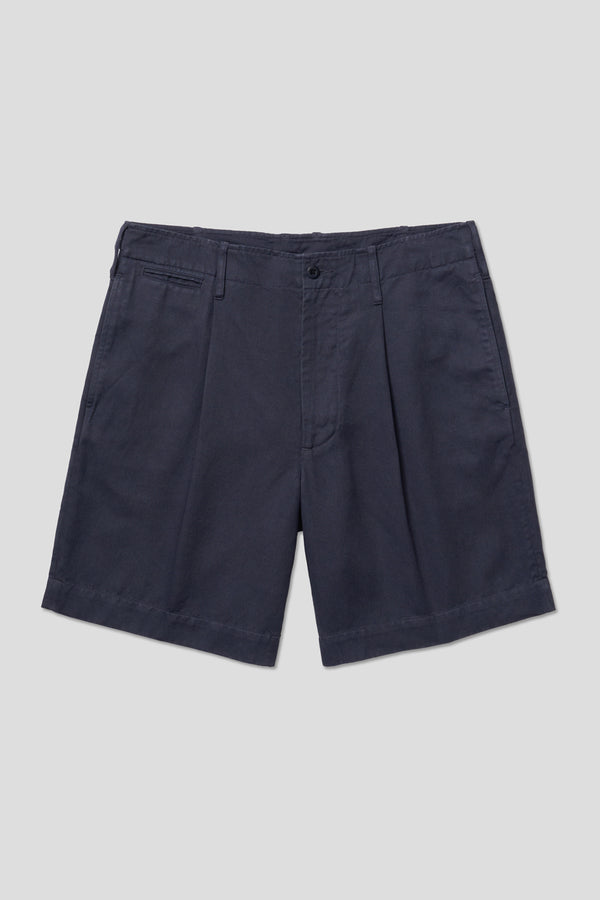 Ayr Italian Cotton Linen Twill Garment Dyed Shorts - The Punch
