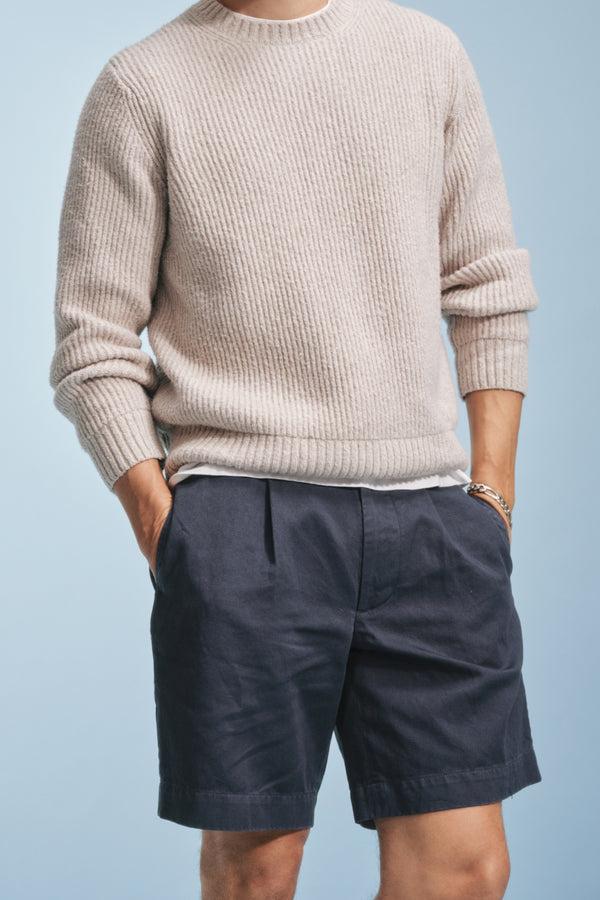 ayr Italian Cotton Linen Twill Garment Dyed Shorts - The Punch