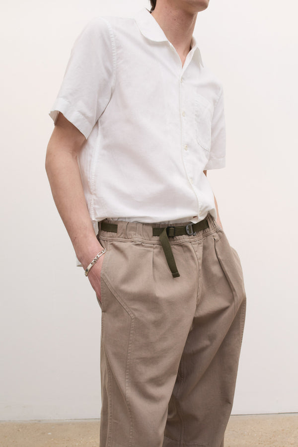 Ayr Mens Short Sleeve Cotton-Linen Shirt - The Summerday In Solid