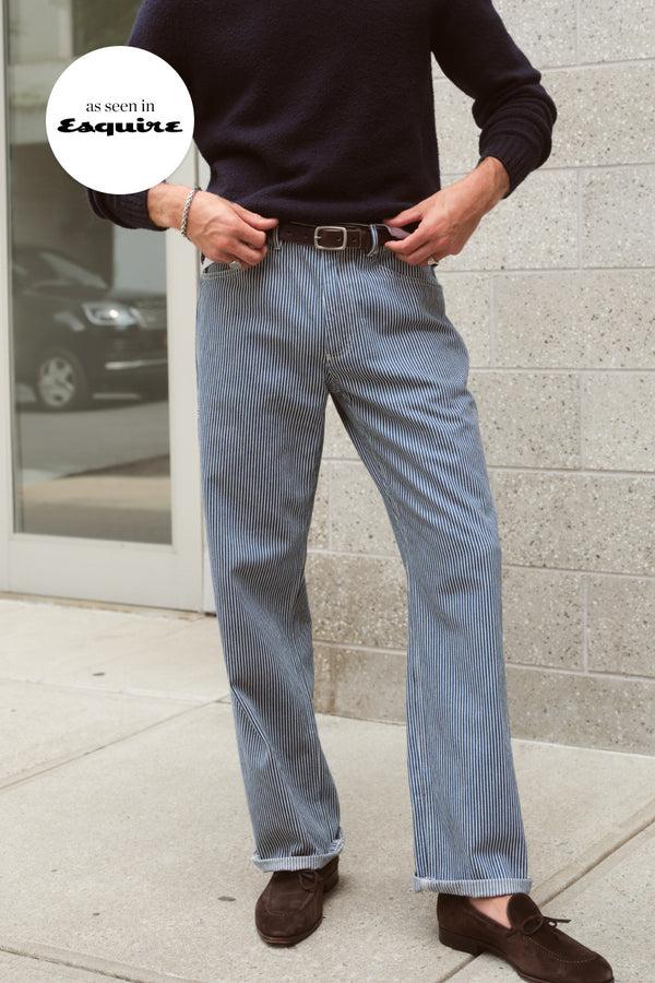 ayr Midweight Relaxed Fit Pants in Canvas and in Vintage Denim Wash - The Houseplant