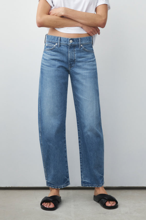 ayr Organic Cotton and Viscose Barrel Leg Denim - The Knockout