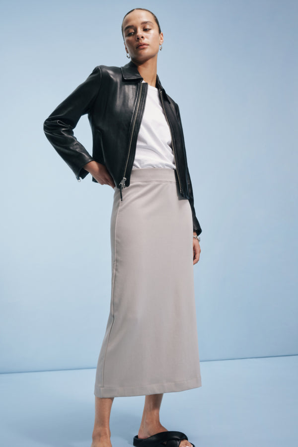 Ayr Pima Cotton Modal Black Skirt - The High Hopes Skirt