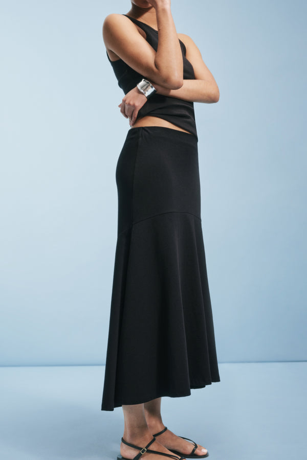 ayr Pima Cotton Modal Black Skirt - The High Hopes Skirt