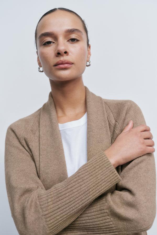 Ayr Premium Open Front Cashmere Cardigan - The Toast Cardi