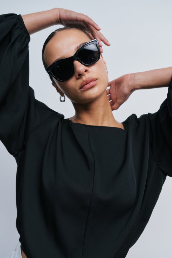 Ayr Premium Women's Heavy Silk Long Sleeve Top - The Corto