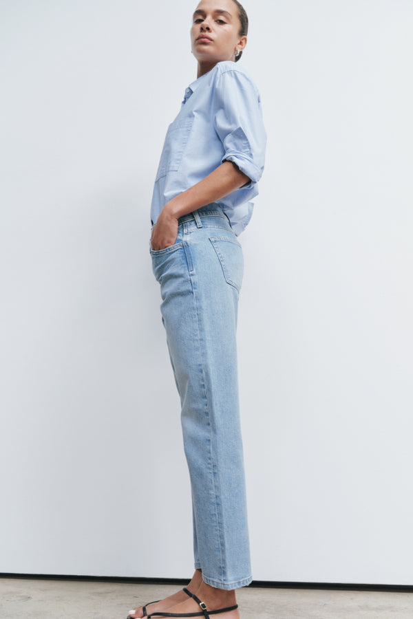 Ayr Premium Women's Mid Rise Barrel Leg Denim - The Stance
