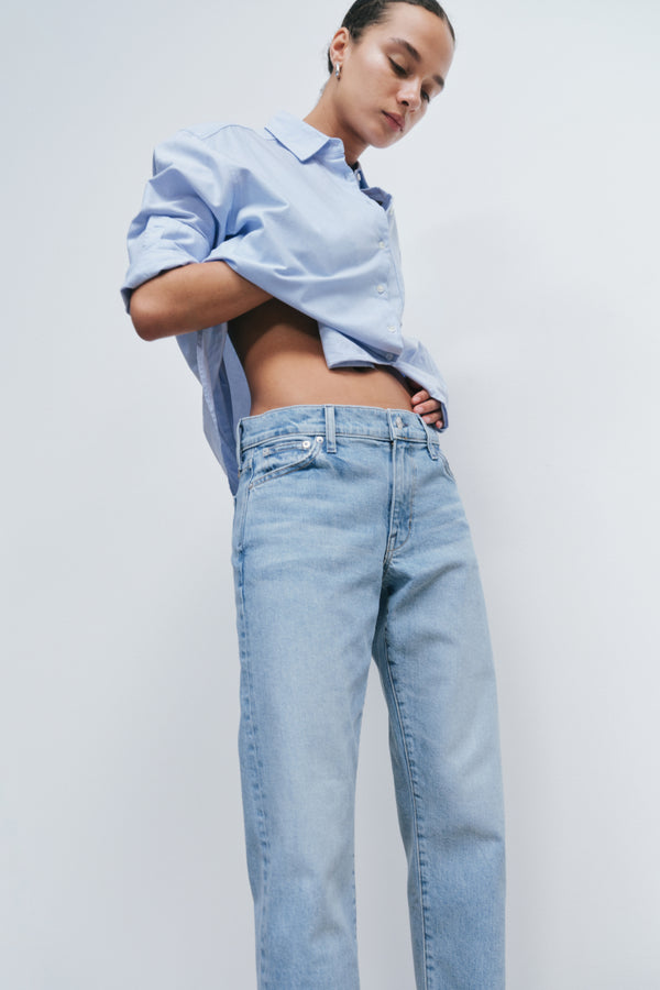 Ayr Premium Women's Mid Rise Barrel Leg Denim - The Stance