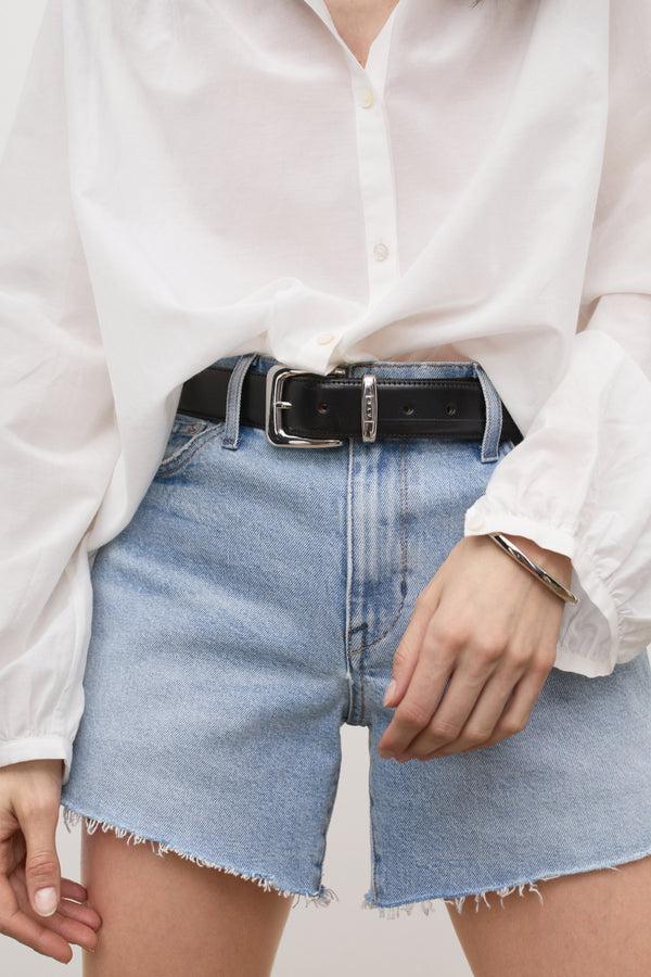 Ayr Premium Women's Silk Cotton Voile Long Sleeve Top - The Crane