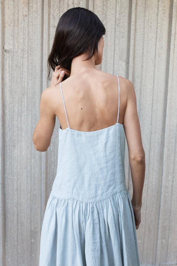 Ayr Premium Women's Sleeveless Irish Linen Maxi Dress - The Hydro