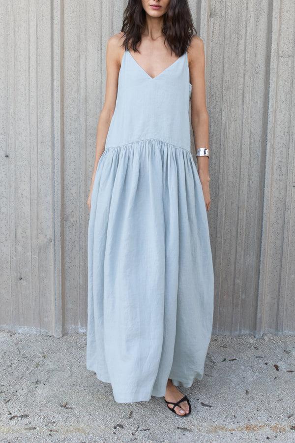 Ayr Premium Women's Sleeveless Irish Linen Maxi Dress - The Hydro