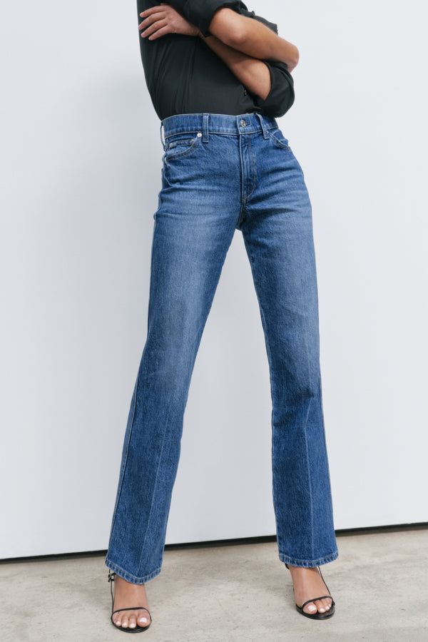 Ayr Premium Women's Straight Leg Comfort Stretch Denim - The Legend