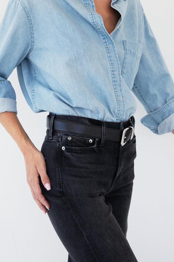 Ayr Premium Women's Western Leather Belt - The Kiss Belt