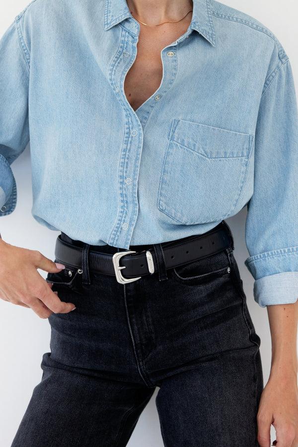 ayr Premium Women's Western Leather Belt - The Kiss Belt