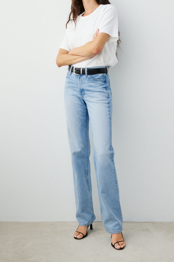 Ayr Relaxed High Rise Straight Leg Denim - The Roadie