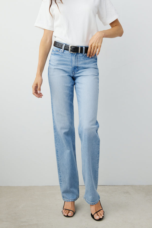 ayr Relaxed High Rise Straight Leg Denim - The Roadie