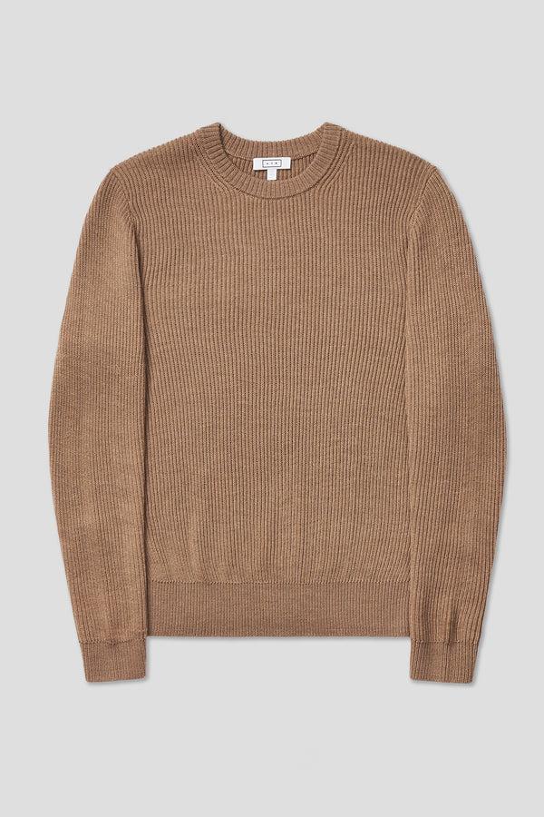 Ayr Ribbed Extra Fine Italian Merino Wool Sweater - The Sloop