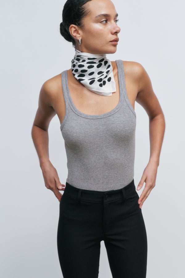 ayr Sleeveless Thin Strapped Ribbed Knit Tank - The Sexy Flexy