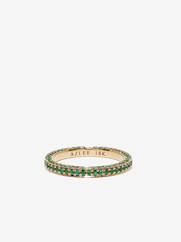 azlee All Over Eternity Emerald Band