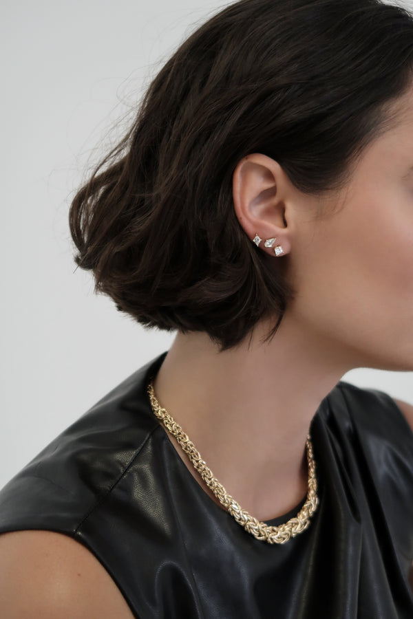 Azlee Allure Lozenge Studs