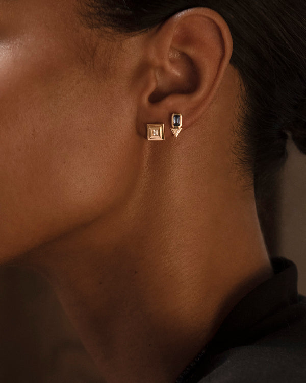 Azlee Carre Diamond Staircase Studs