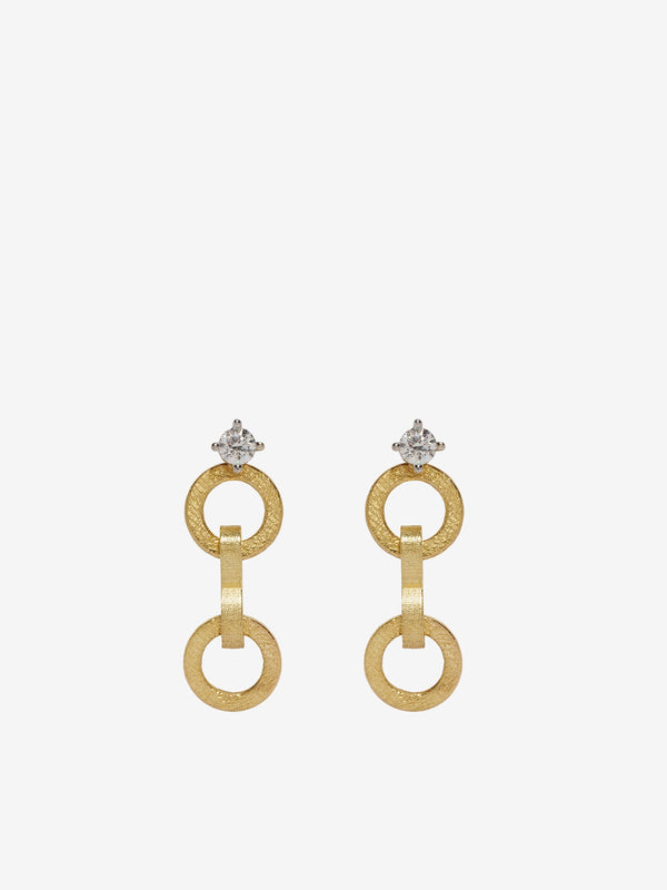 azlee Circle Chain Earrings
