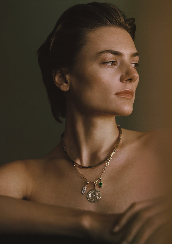 Azlee Cosmic Large Diamond Coin Charm