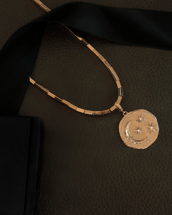 Azlee Cosmic Large Diamond Coin Charm