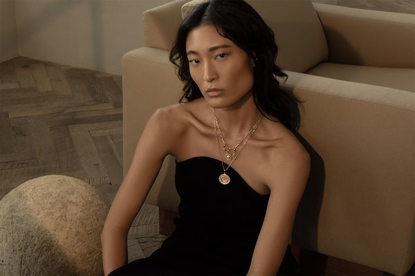 Azlee Cosmic Large Pave Coin Charm