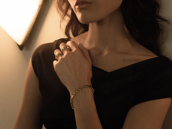 Azlee Deco Chevron Bracelet