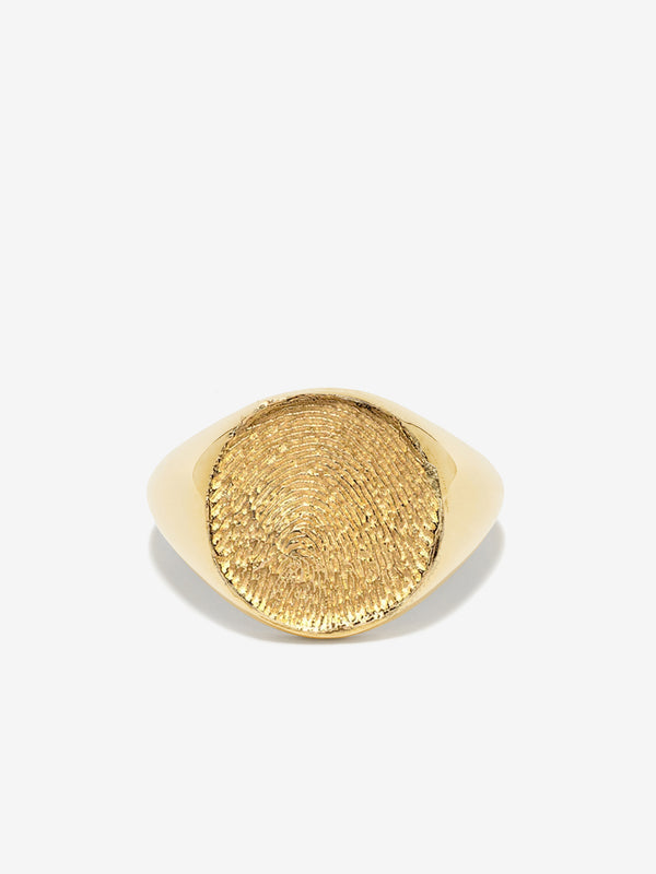 azlee Fingerprint Signet Ring