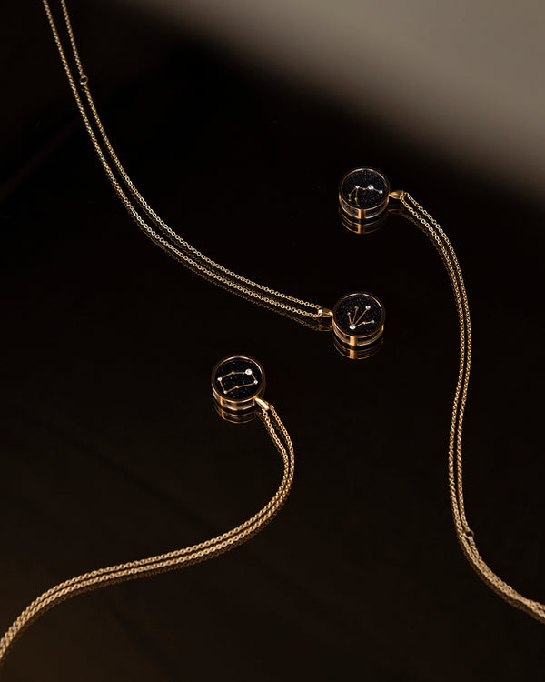 Azlee Gemini Night Sky Necklace