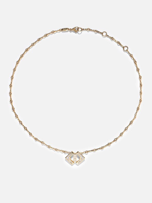 azlee Glow Diamond Necklace on Motif Chain