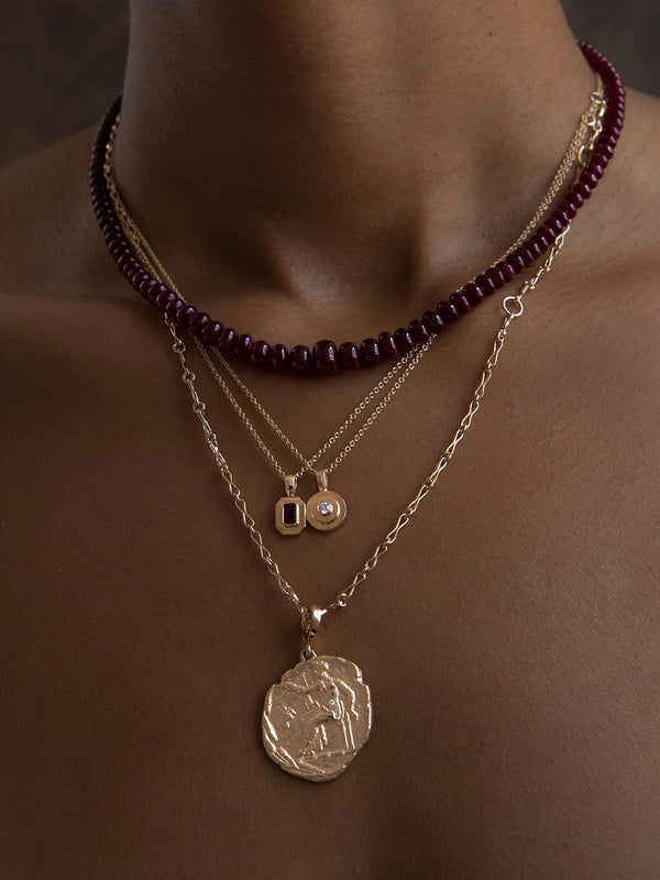 Azlee Goddess Of Love Large Diamond Coin Charm