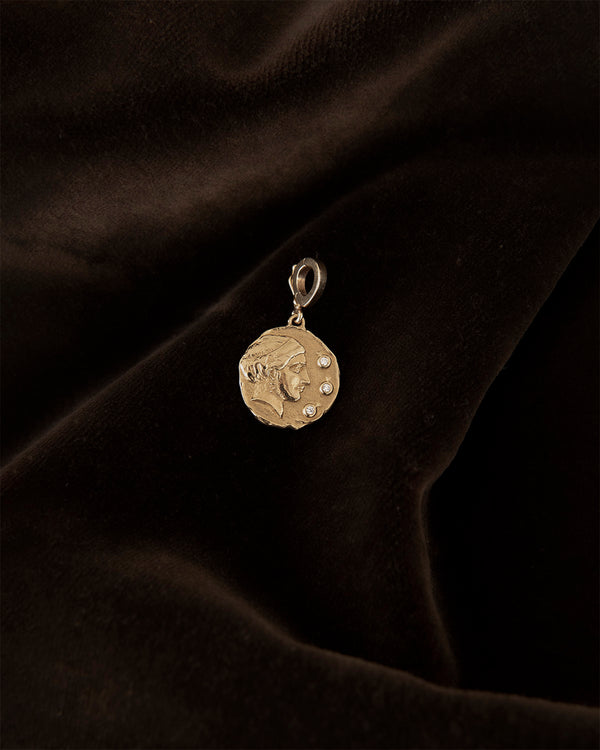 Azlee Goddess Of Mothers Small Diamond Coin