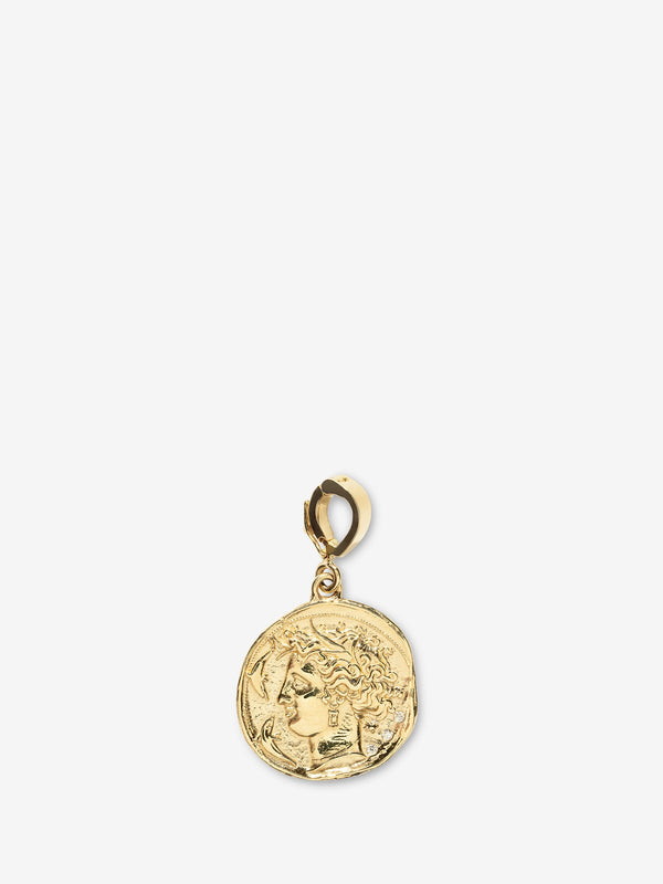azlee Goddess Small Diamond Coin Charm