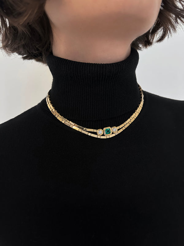 Azlee Gold Bar Necklace