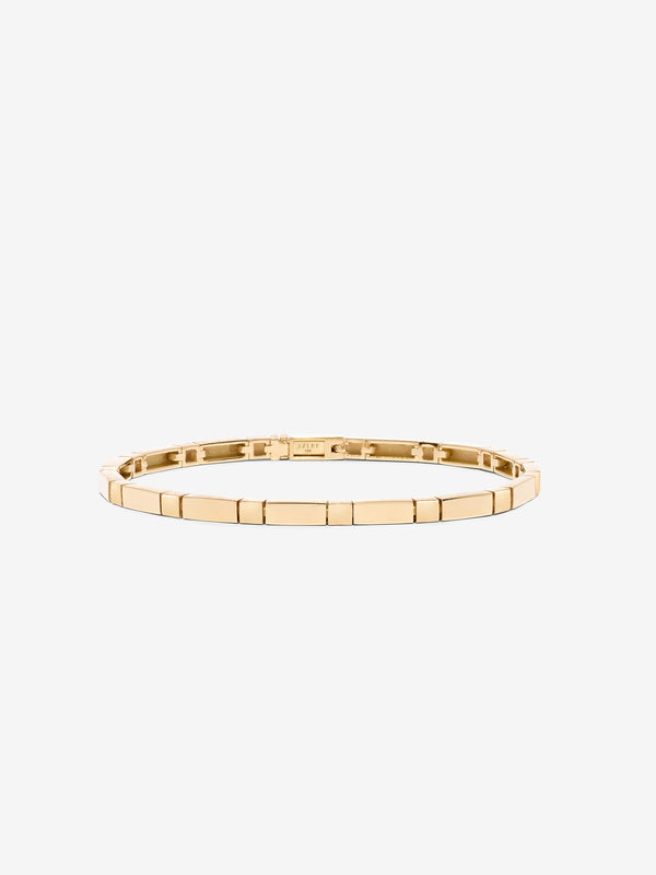 azlee Gold Bar Tennis Bracelet