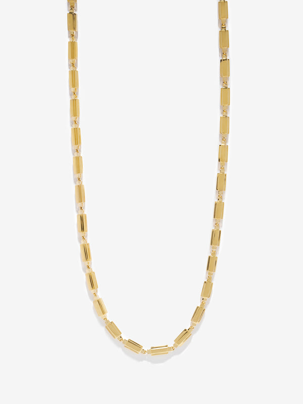 azlee Gold Column Necklace