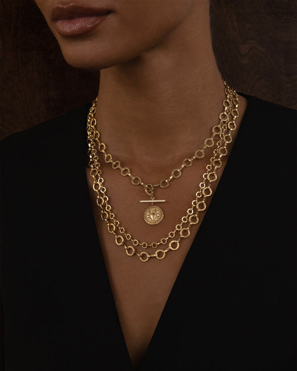 Azlee Heavy Circle-Link Smooth Chain