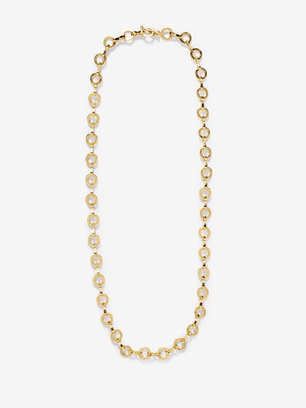 azlee Heavy Circle-Link Textured Chain