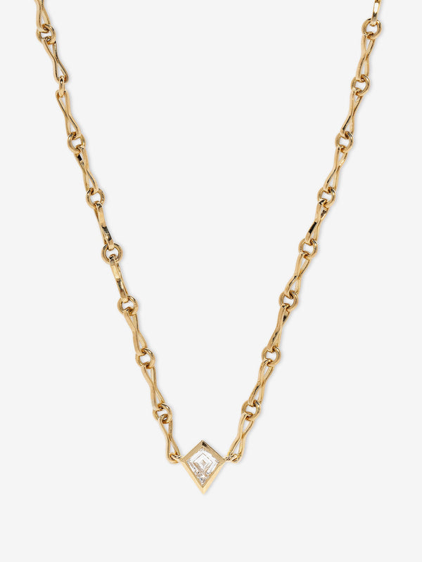 azlee Kite Diamond Motif Chain Necklace