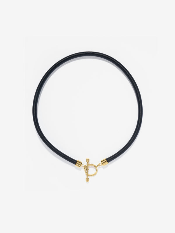 azlee Large Divine Silk Toggle Necklace