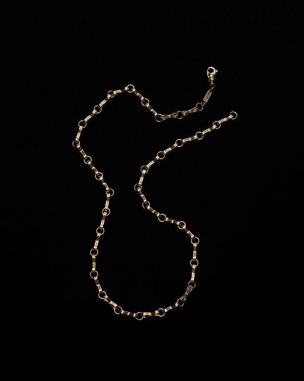 Azlee Large Motif Double Link Chain
