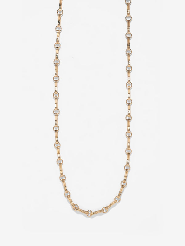 azlee Large Motif Double Link Chain