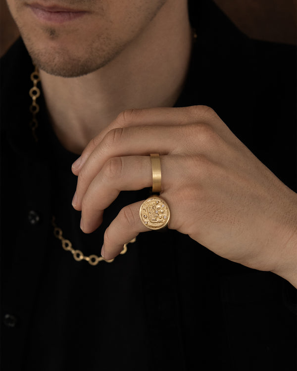 Azlee Leo Signet Ring