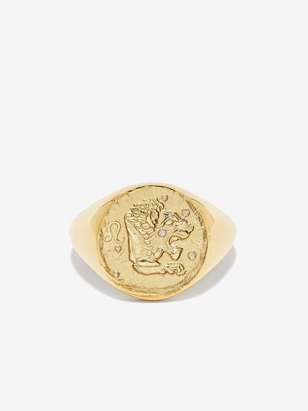 azlee Leo Signet Ring