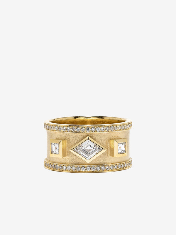 azlee Lozenge Diamond Ring