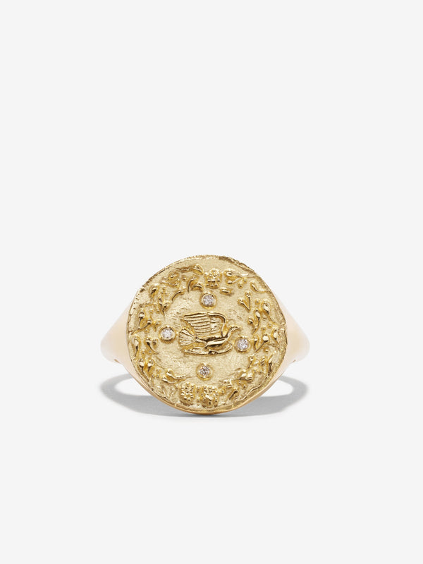 azlee Mother Nature Signet Ring