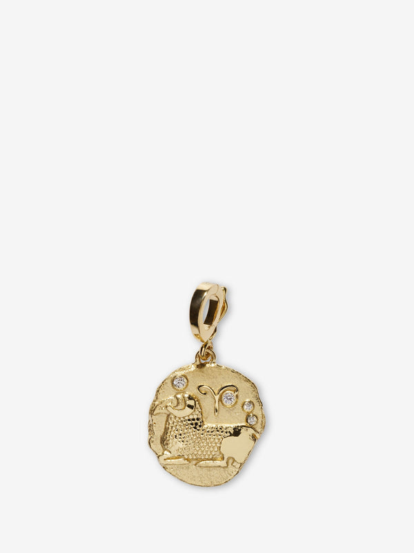 azlee Of The Stars Aries Small Coin Charm